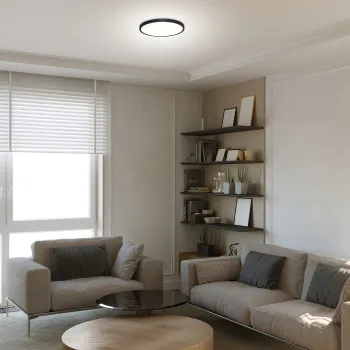 Rábalux Paulos fekete LED mennyezeti lámpa (RAB-71072) LED 1 izzós IP20