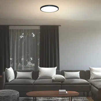 Rábalux Paulos fekete LED mennyezeti lámpa (RAB-71074) LED 1 izzós IP20