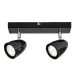 Rábalux Perico fekete mennyezeti spotlámpa (RAB-73017) GU10 2 izzós IP20