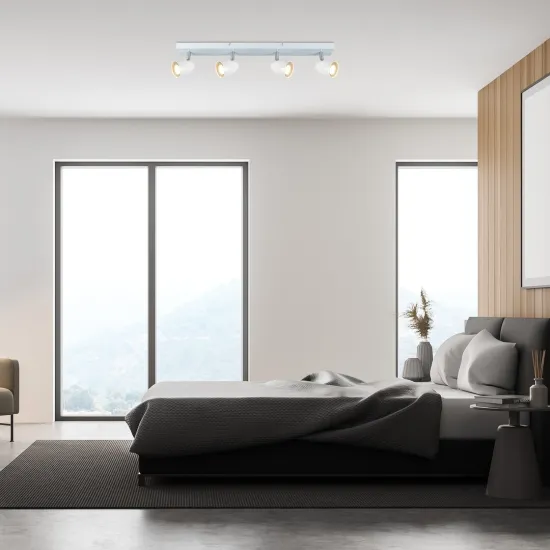 Rábalux Perico fehér mennyezeti spotlámpa (RAB-73022) GU10 4 izzós IP20