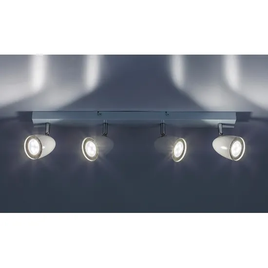 Rábalux Perico fehér mennyezeti spotlámpa (RAB-73022) GU10 4 izzós IP20