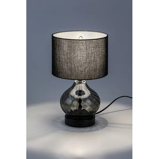 Rábalux Pirelo füstszínű asztali lámpa (RAB-74034) E14 1 izzós IP20