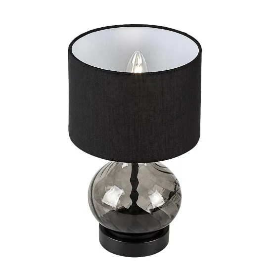 Rábalux Pirelo füstszínű asztali lámpa (RAB-74034) E14 1 izzós IP20