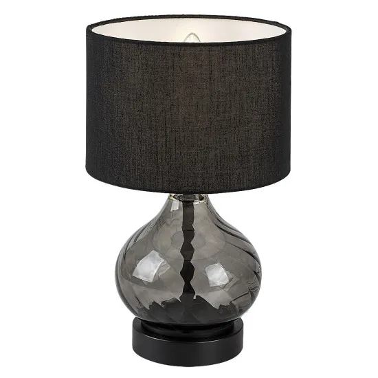 Rábalux Pirelo füstszínű asztali lámpa (RAB-74034) E14 1 izzós IP20