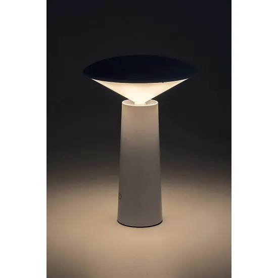 Rábalux Polperro fehér kültéri hordozható LED asztali lámpa (RAB-77146) LED 1 izzós IP20