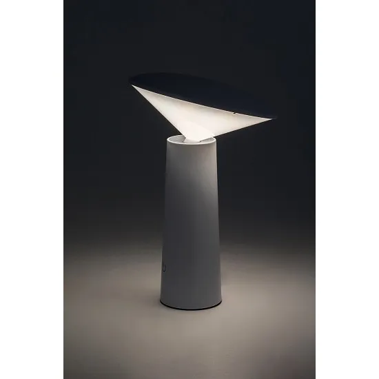 Rábalux Polperro fehér kültéri hordozható LED asztali lámpa (RAB-77146) LED 1 izzós IP20