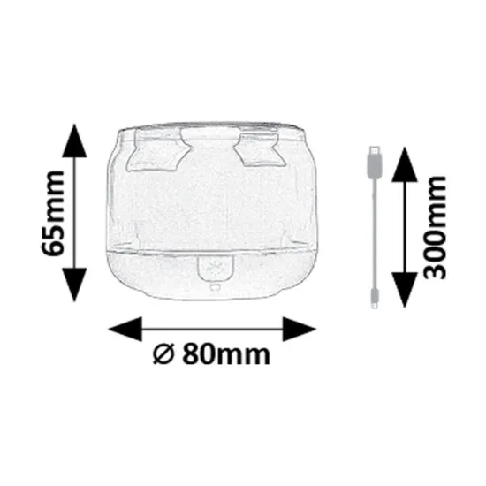 Rábalux Radelia fekete gyerek LED asztali lámpa (RAB-76110) LED 1 izzós IP20