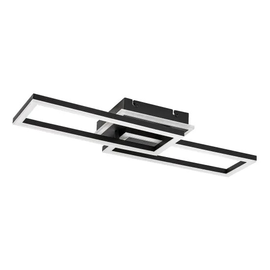 Rábalux Ramin fekete LED mennyezeti lámpa (RAB-71393) LED 1 izzós IP20