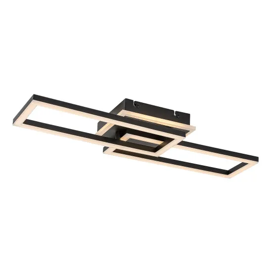 Rábalux Ramin fekete LED mennyezeti lámpa (RAB-71393) LED 1 izzós IP20