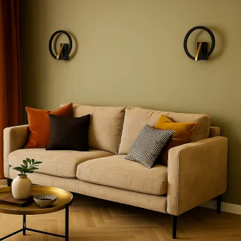 Rábalux Renara fekete/ arany LED fali lámpa (RAB-71350) LED 1 izzós IP20