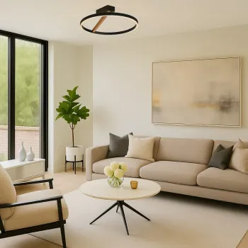 Rábalux Renara fekete/ arany LED mennyezeti lámpa (RAB-71351) LED 1 izzós IP20