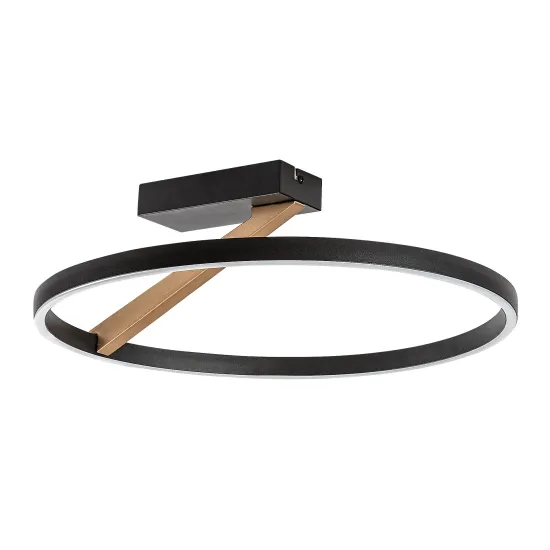 Rábalux Renara fekete/ arany LED mennyezeti lámpa (RAB-71351) LED 1 izzós IP20