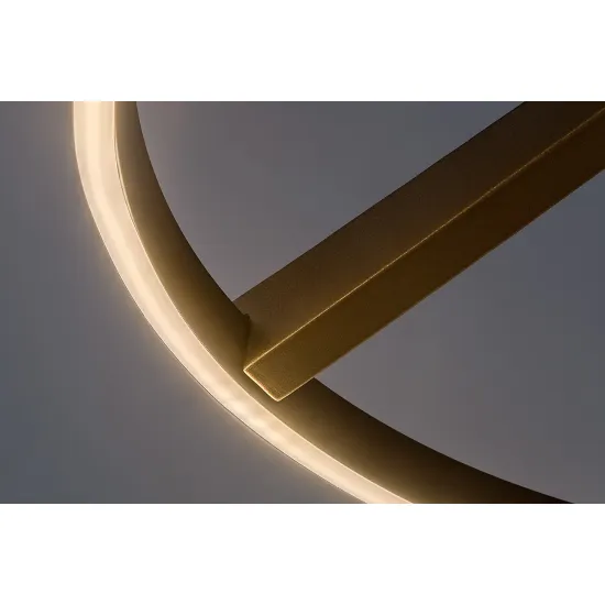 Rábalux Renara fekete/ arany LED mennyezeti lámpa (RAB-71351) LED 1 izzós IP20