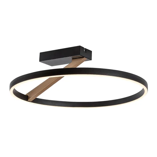 Rábalux Renara fekete/ arany LED mennyezeti lámpa (RAB-71351) LED 1 izzós IP20