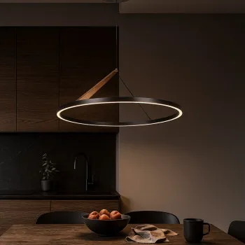 Rábalux Renara fekete/ arany LED függesztett lámpa (RAB-72352) LED 1 izzós IP20