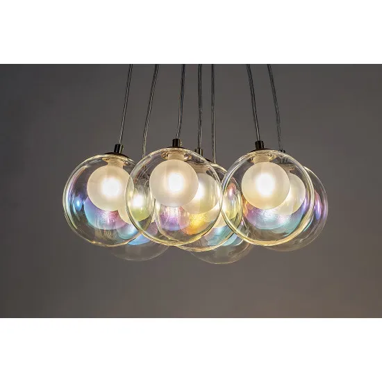 Rábalux Rosehip pezsgő függesztett lámpa (RAB-72304) G9 7 izzós IP20