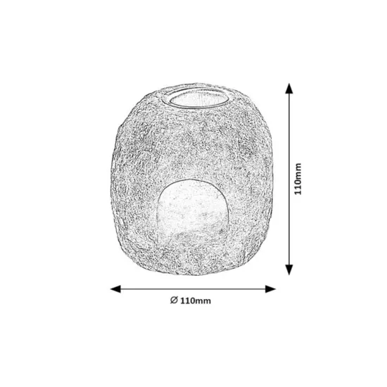 Rábalux Saltor narancs mécsestartó (RAB-76024)