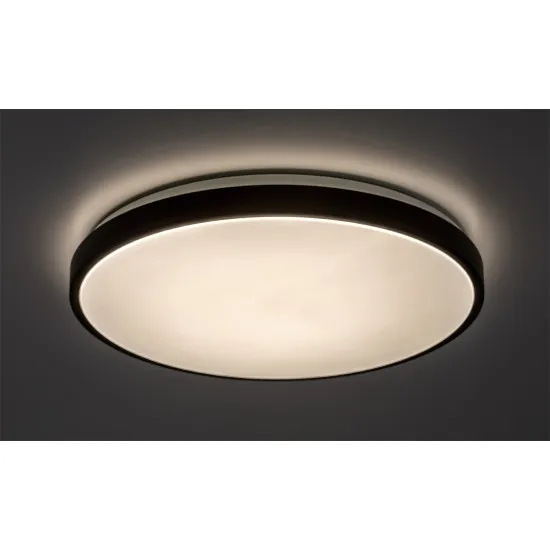 Rábalux Samira fekete fürdőszobai LED mennyezeti lámpa (RAB-71254) LED 1 izzós IP44