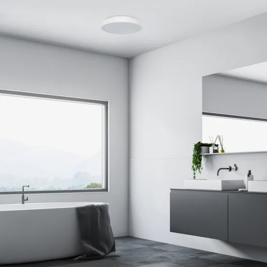 Rábalux Samira fehér fürdőszobai LED mennyezeti lámpa (RAB-71258) LED 1 izzós IP44