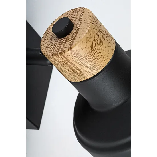 Rábalux Saskia fekete fali spotlámpa (RAB-73055) E14 1 izzós IP20