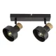 Rábalux Saskia fekete mennyezeti spotlámpa (RAB-73056) E14 2 izzós IP20