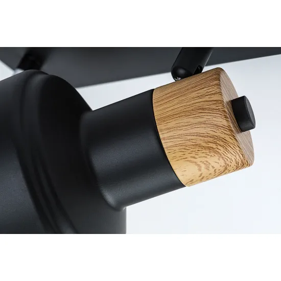 Rábalux Saskia fekete mennyezeti spotlámpa (RAB-73056) E14 2 izzós IP20