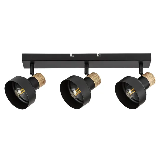 Rábalux Saskia fekete mennyezeti spotlámpa (RAB-73057) E14 3 izzós IP20