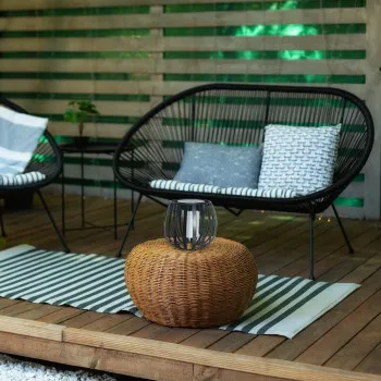 Rábalux Savoca fekete kültéri napelemes LED asztali lámpa (RAB-77167) LED 1 izzós IP44