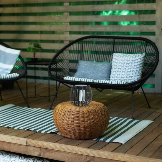 Rábalux Savoca fekete kültéri napelemes LED asztali lámpa (RAB-77167) LED 1 izzós IP44