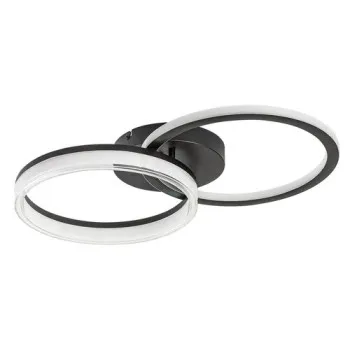 Rábalux Seraphiel fekete-fehér távirányítós LED mennyezeti lámpa (RAB-71479) LED 1 izzós IP20