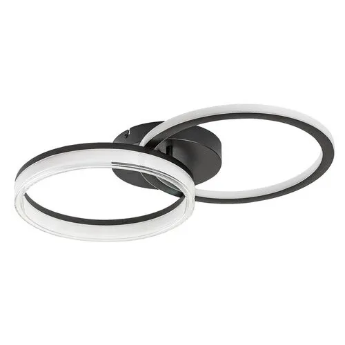 Rábalux Seraphiel fekete-fehér távirányítós LED mennyezeti lámpa (RAB-71479) LED 1 izzós IP20