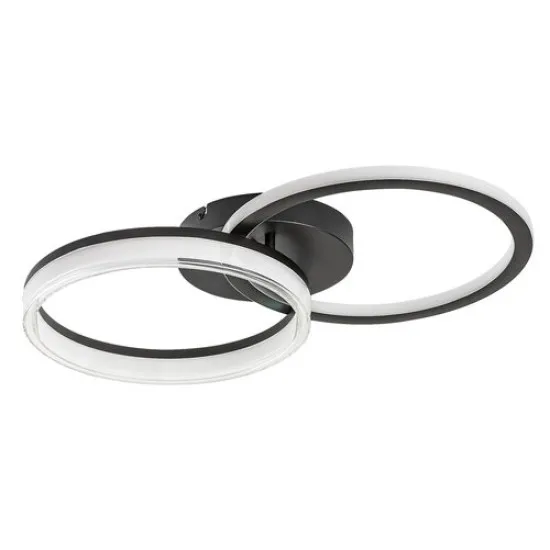 Rábalux Seraphiel fekete-fehér távirányítós LED mennyezeti lámpa (RAB-71479) LED 1 izzós IP20