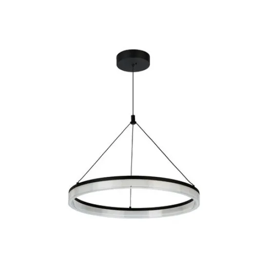 Rábalux Seraphiel fekete-fehér távirányítós LED függesztett lámpa (RAB-72478) LED 1 izzós IP20
