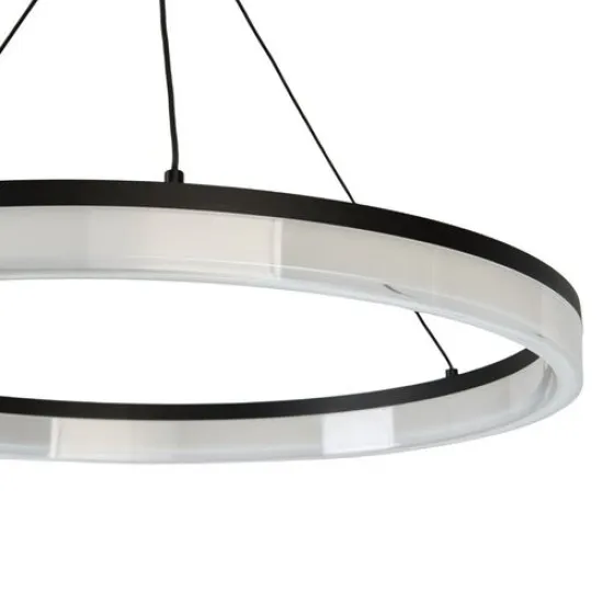 Rábalux Seraphiel fekete-fehér távirányítós LED függesztett lámpa (RAB-72478) LED 1 izzós IP20