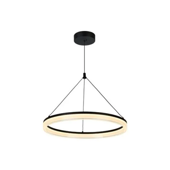 Rábalux Seraphiel fekete-fehér távirányítós LED függesztett lámpa (RAB-72478) LED 1 izzós IP20