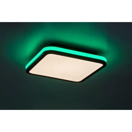 Rábalux Serkan fehér-fekete LED mennyezeti lámpa (RAB-71399) LED 1 izzós IP20