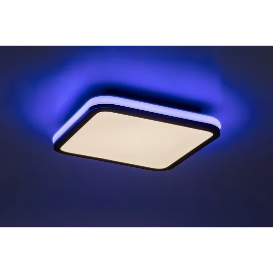 Rábalux Serkan fehér-fekete LED mennyezeti lámpa (RAB-71399) LED 1 izzós IP20