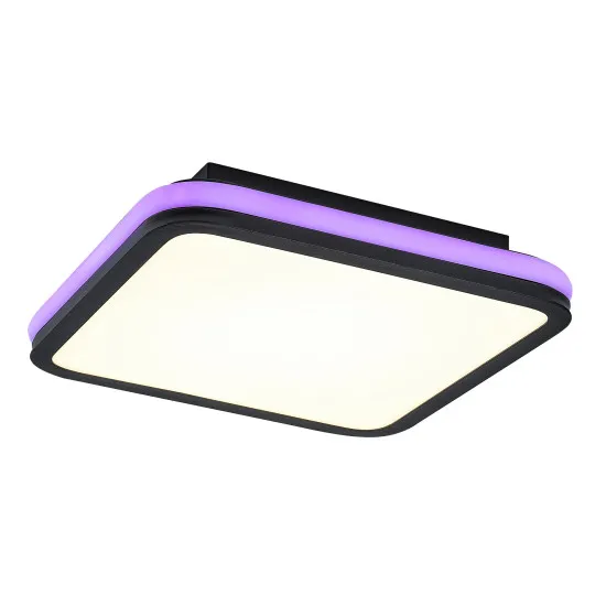 Rábalux Serkan fehér-fekete LED mennyezeti lámpa (RAB-71399) LED 1 izzós IP20