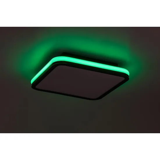 Rábalux Serkan fehér-fekete LED mennyezeti lámpa (RAB-71399) LED 1 izzós IP20