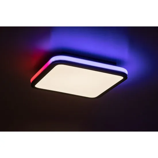 Rábalux Serkan fehér-fekete LED mennyezeti lámpa (RAB-71399) LED 1 izzós IP20