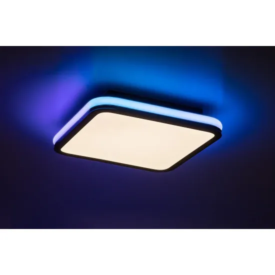 Rábalux Serkan fehér-fekete LED mennyezeti lámpa (RAB-71399) LED 1 izzós IP20