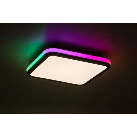 Rábalux Serkan fehér-fekete LED mennyezeti lámpa (RAB-71399) LED 1 izzós IP20
