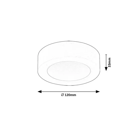 Rábalux Shaun 2 fekete LED beépíthető lámpa (RAB-71210) LED 1 izzós IP20
