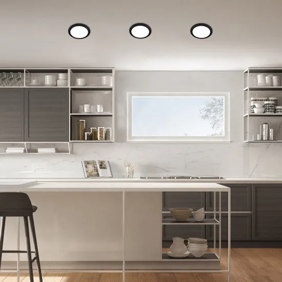 Rábalux Shaun 2 fekete LED beépíthető lámpa (RAB-71225) LED 1 izzós IP20