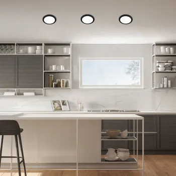 Rábalux Shaun 2 fekete LED beépíthető lámpa (RAB-71241) LED 1 izzós IP20