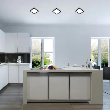 Rábalux Shaun 2 fekete LED beépíthető lámpa (RAB-71262) LED 1 izzós IP20