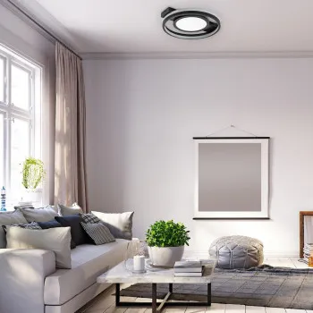 Rábalux Shirin fehér-fekete LED mennyezeti lámpa (RAB-71401) LED 1 izzós IP20