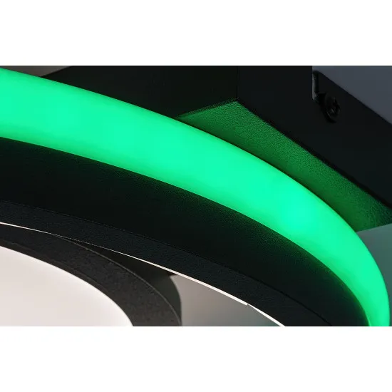 Rábalux Shirin fehér-fekete LED mennyezeti lámpa (RAB-71401) LED 1 izzós IP20