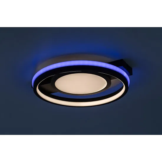 Rábalux Shirin fehér-fekete LED mennyezeti lámpa (RAB-71401) LED 1 izzós IP20