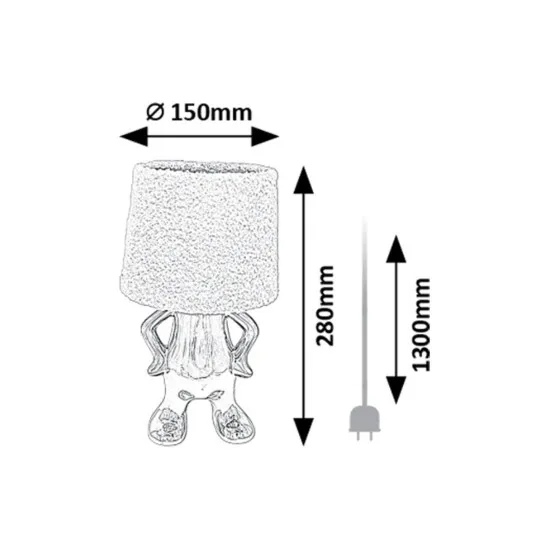 Rábalux Smurfy arany asztali lámpa (RAB-74215) E14 1 izzós IP20